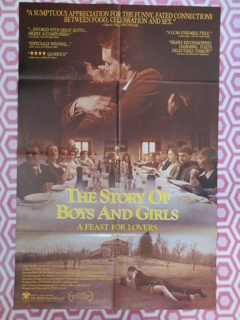 THE STORY OF BOYS & GIRLS US ONE SHEET POSTER PUPI AVATI DAVIDE BECHINI Movie posters