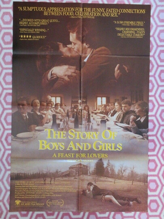 THE STORY OF BOYS & GIRLS US ONE SHEET POSTER PUPI AVATI DAVIDE BECHINI Movie posters