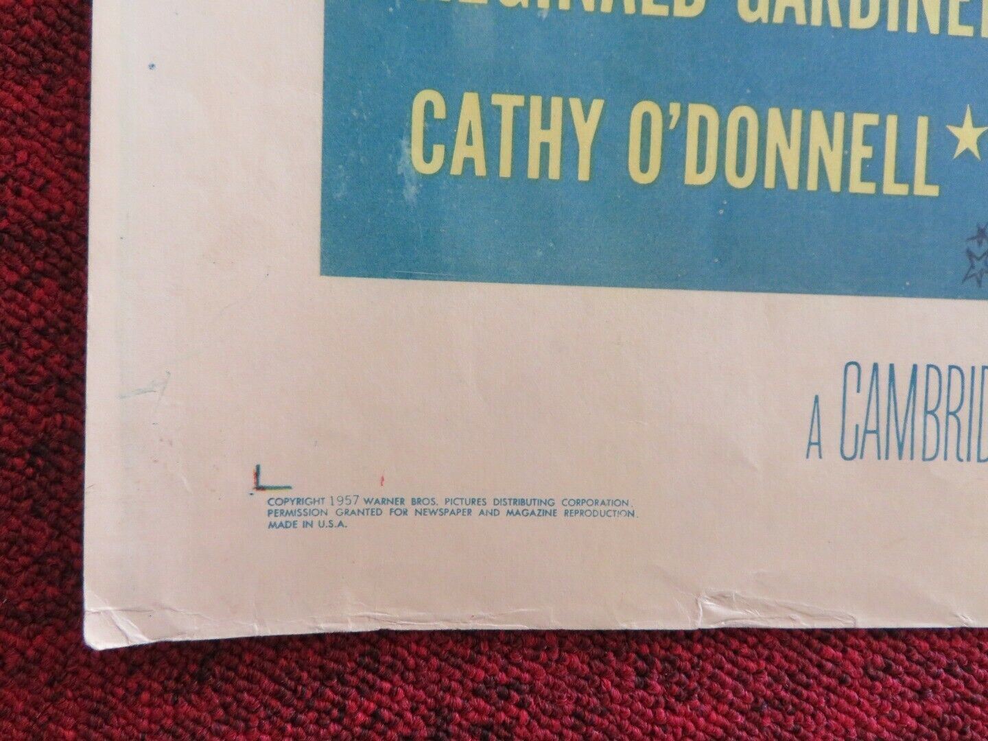 THE STORY OF MANKIND US HALF SHEET (22"x 28") POSTER RONALD COLMAN 1957 Movie posters