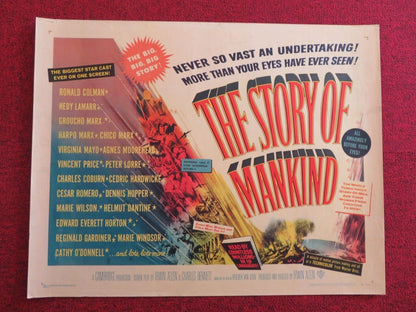 THE STORY OF MANKIND US HALF SHEET (22"x 28") POSTER RONALD COLMAN 1957 Movie posters