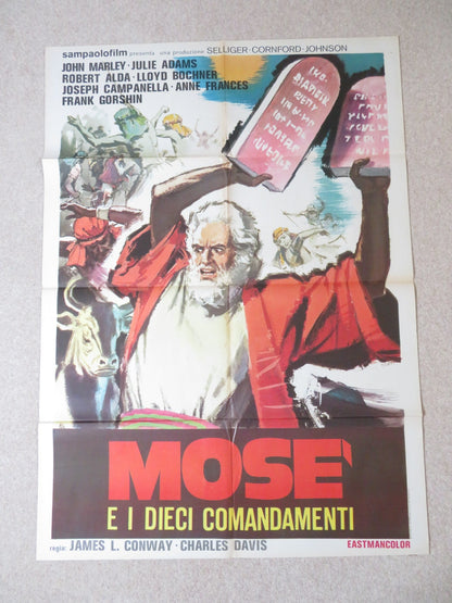 THE STORY OF MOSES ITALIAN 2 FOGLIO POSTER JOHN MARLEY JULIE ADAMS 1978 Rendezvous Cinema Movie posters