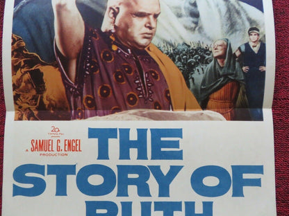 THE STORY OF RUTH FOLDED US INSERT (14"x 36") POSTER STUART WHITMAN 1960 Movie posters