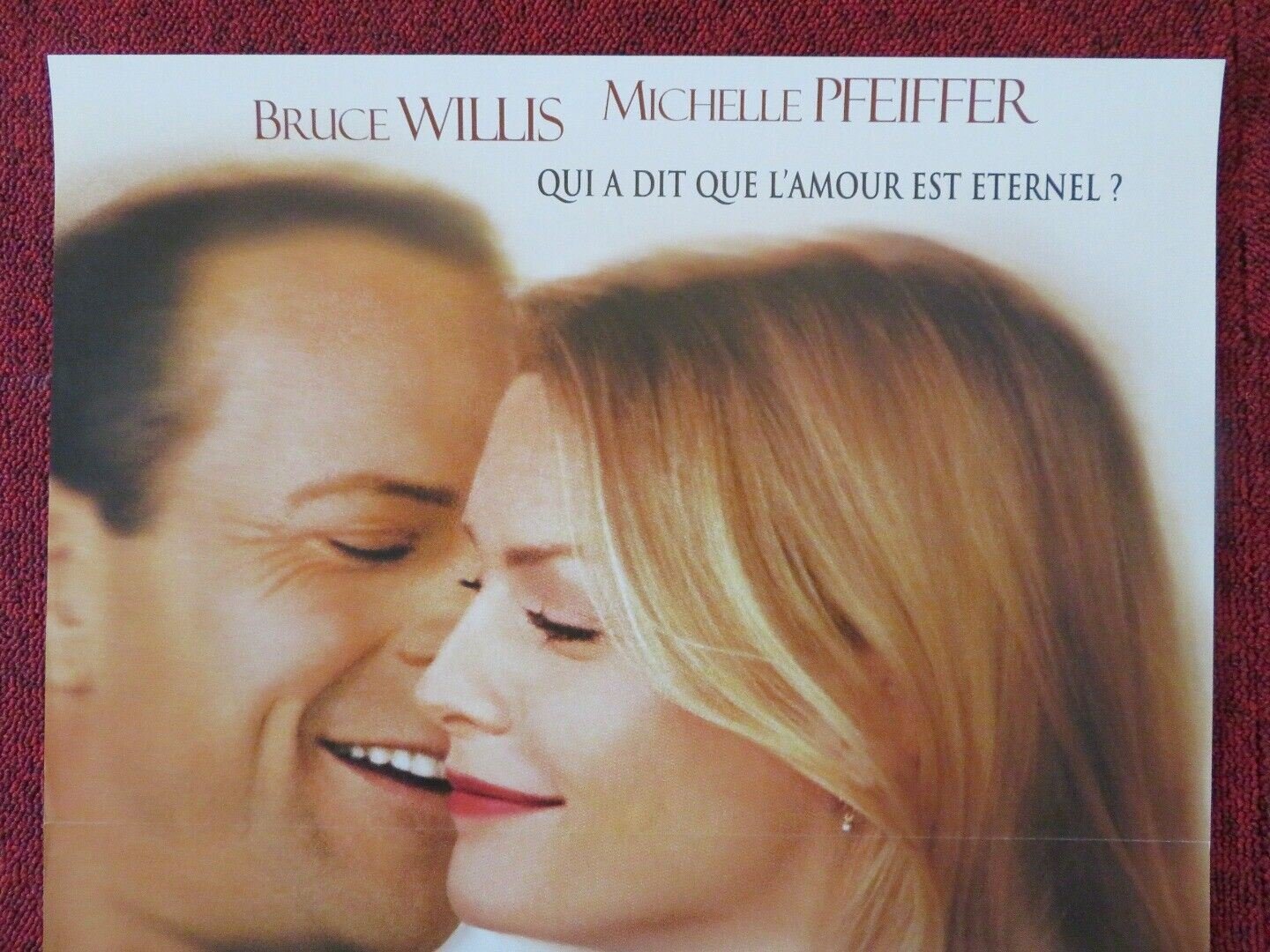 THE STORY OF US FRENCH (15"x 21") POSTER BRUCE WILLIS MICHELLE PFEIFFER 1999 Movie posters