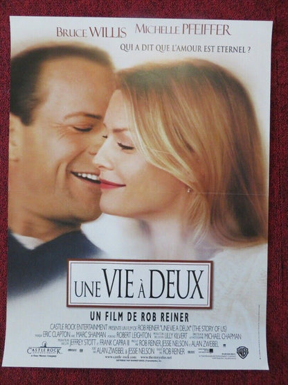 THE STORY OF US FRENCH (15"x 21") POSTER BRUCE WILLIS MICHELLE PFEIFFER 1999 Movie posters