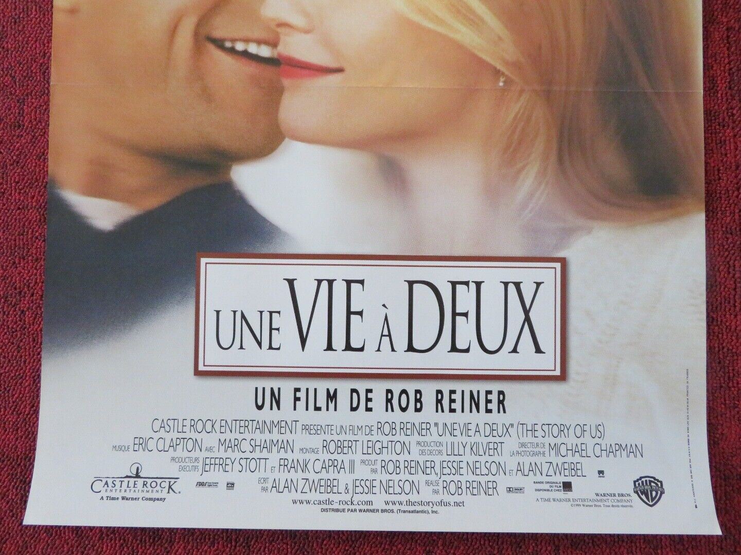 THE STORY OF US FRENCH (15"x 21") POSTER BRUCE WILLIS MICHELLE PFEIFFER 1999 Movie posters