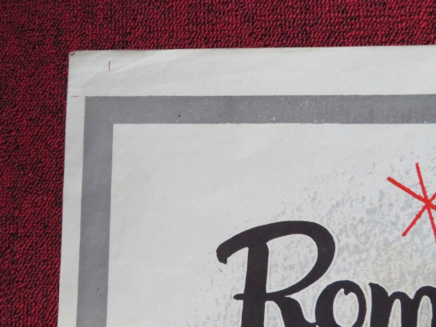 THE STORY OF VICKIE FOLDED US ONE SHEET POSTER ROMY SCHNEIDER ADRIAN HOVEN 1954 Movie posters