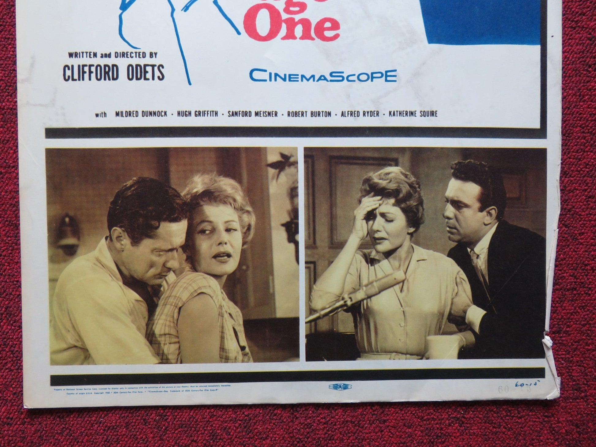 THE STORY ON PAGE ONE US INSERT (14"x 36") POSTER RITA HAYWORTH FRANCIOSA 1960 Rendezvous Cinema Movie posters
