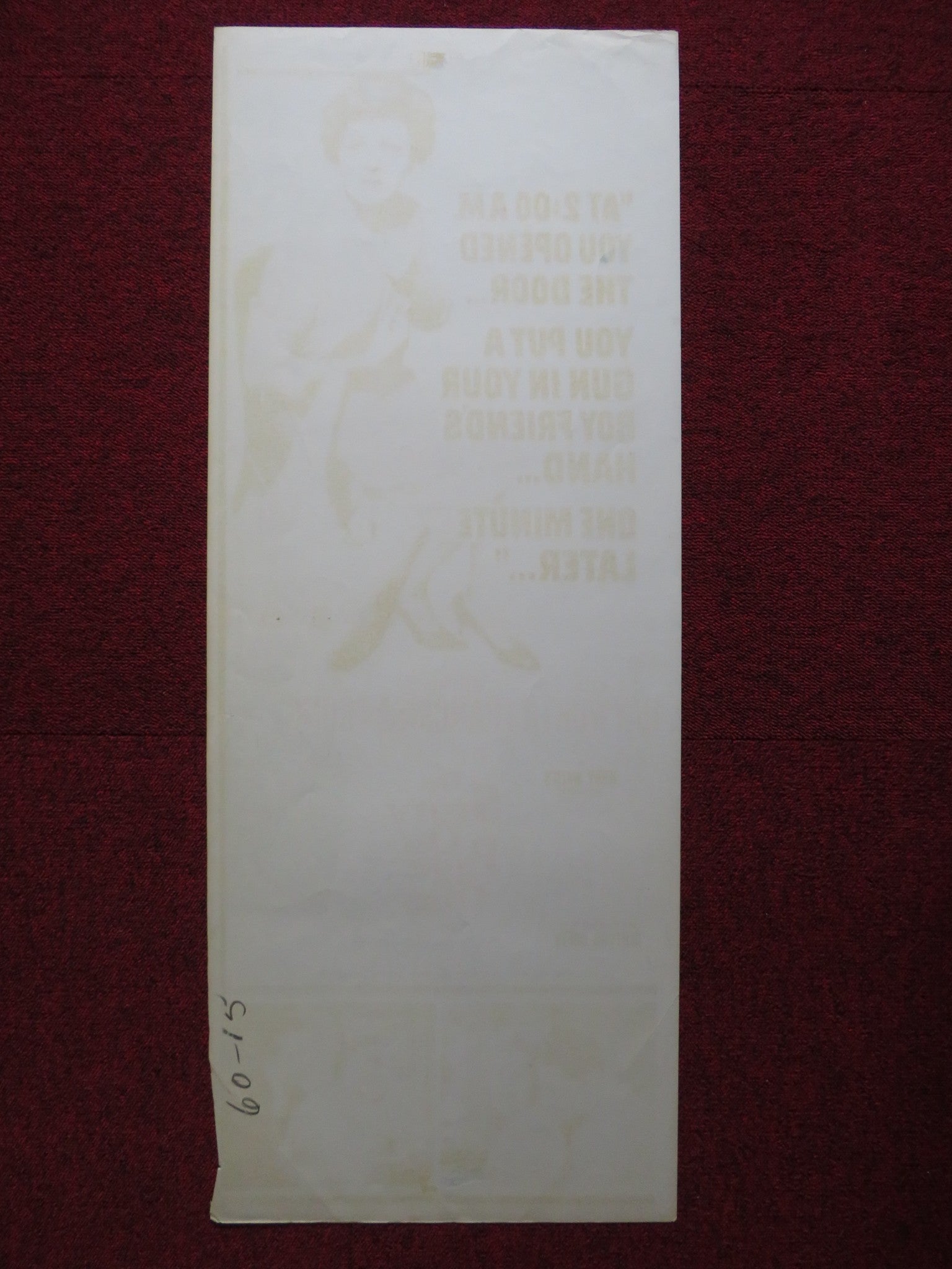 THE STORY ON PAGE ONE US INSERT (14"x 36") POSTER RITA HAYWORTH FRANCIOSA 1960 Rendezvous Cinema Movie posters