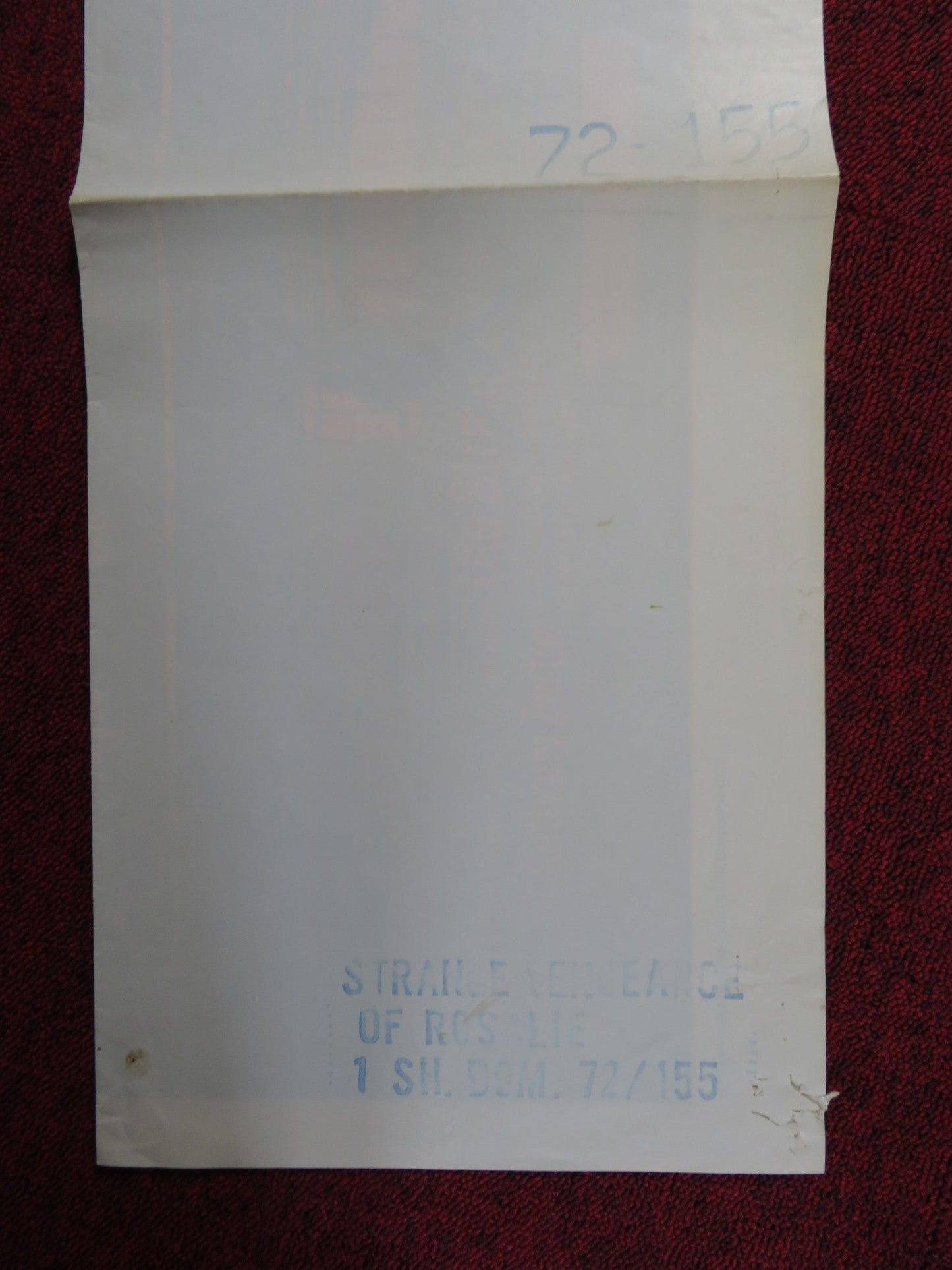 THE STRANGE VENGEANCE OF ROSALIE FOLDED US ONE SHEET POSTER BONNIE BEDELIA 1972 Rendezvous Cinema Movie posters