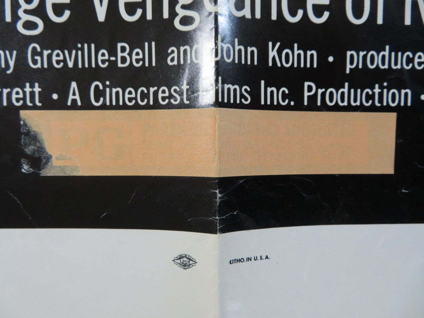 THE STRANGE VENGEANCE OF ROSALIE FOLDED US ONE SHEET POSTER BONNIE BEDELIA 1972 Rendezvous Cinema Movie posters