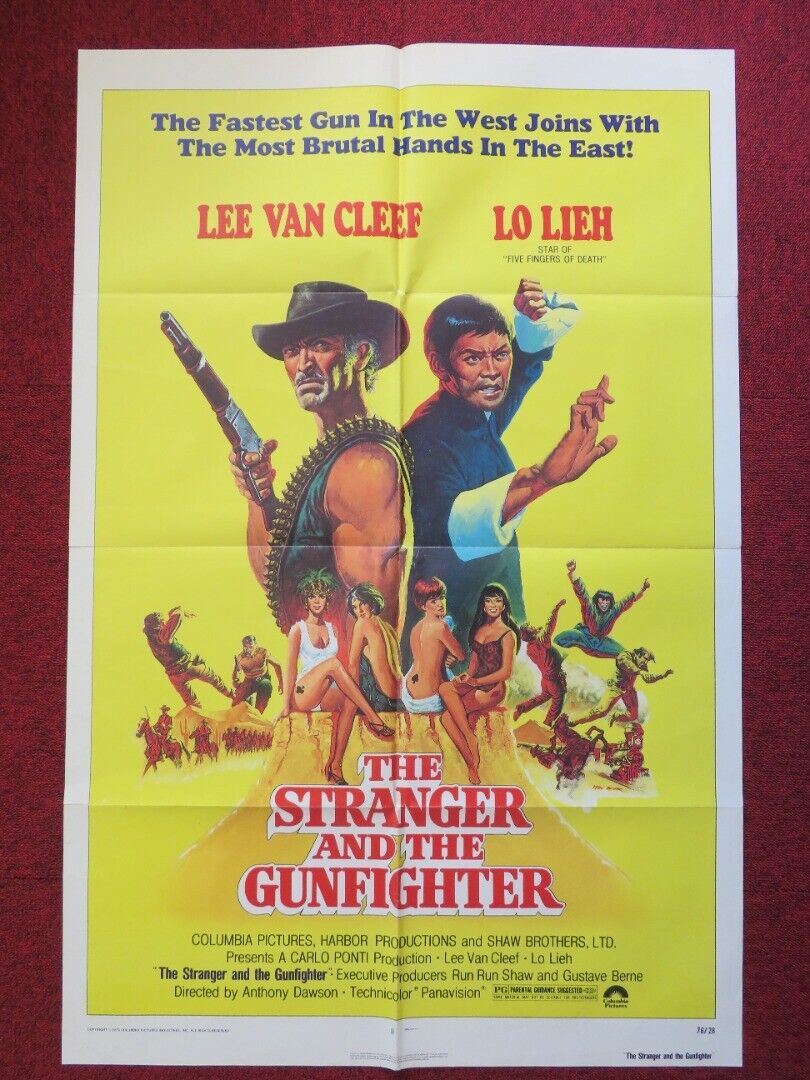 THE STRANGER AND THE GUNFIGHTER FOLDED US ONE SHEET POSTER 1976 Movie posters