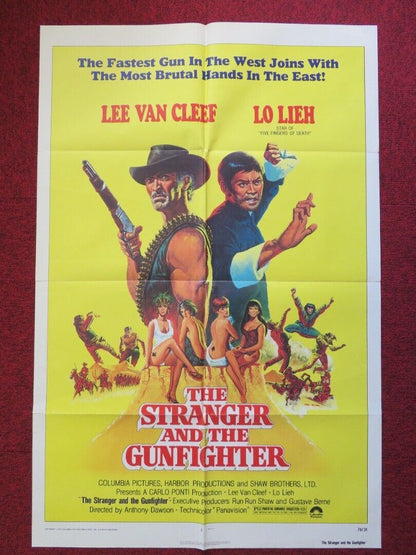 THE STRANGER AND THE GUNFIGHTER FOLDED US ONE SHEET POSTER 1976 Movie posters