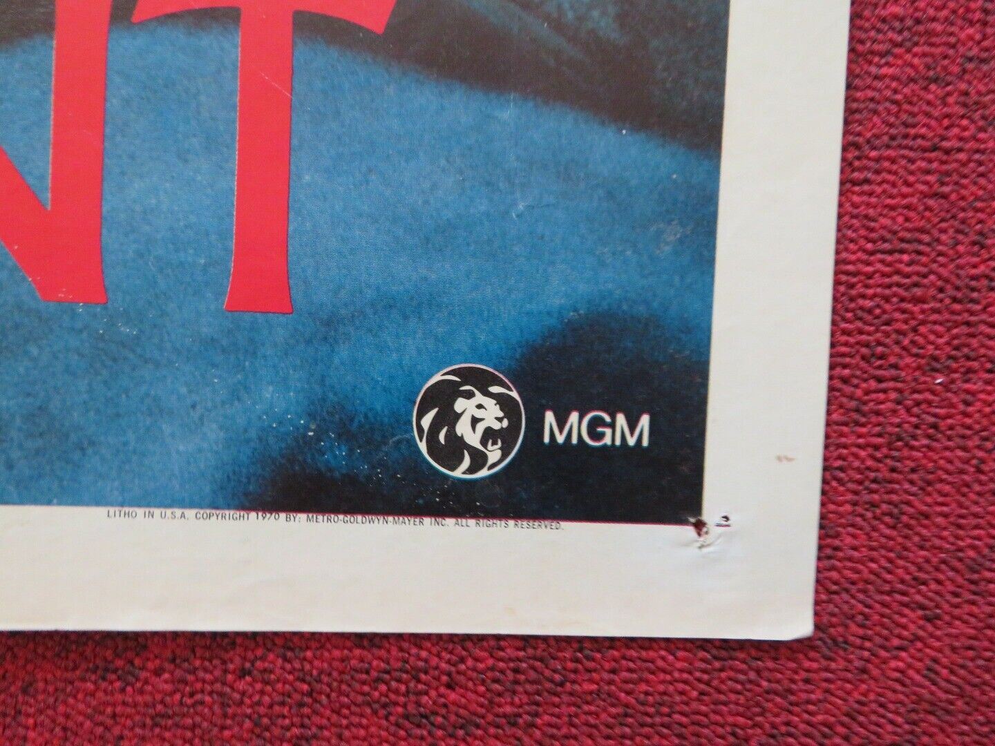 THE STRAWBERRY STATEMENT FOLDED US ONE SHEET POSTER BRUCE DAVISON 1970 Movie posters