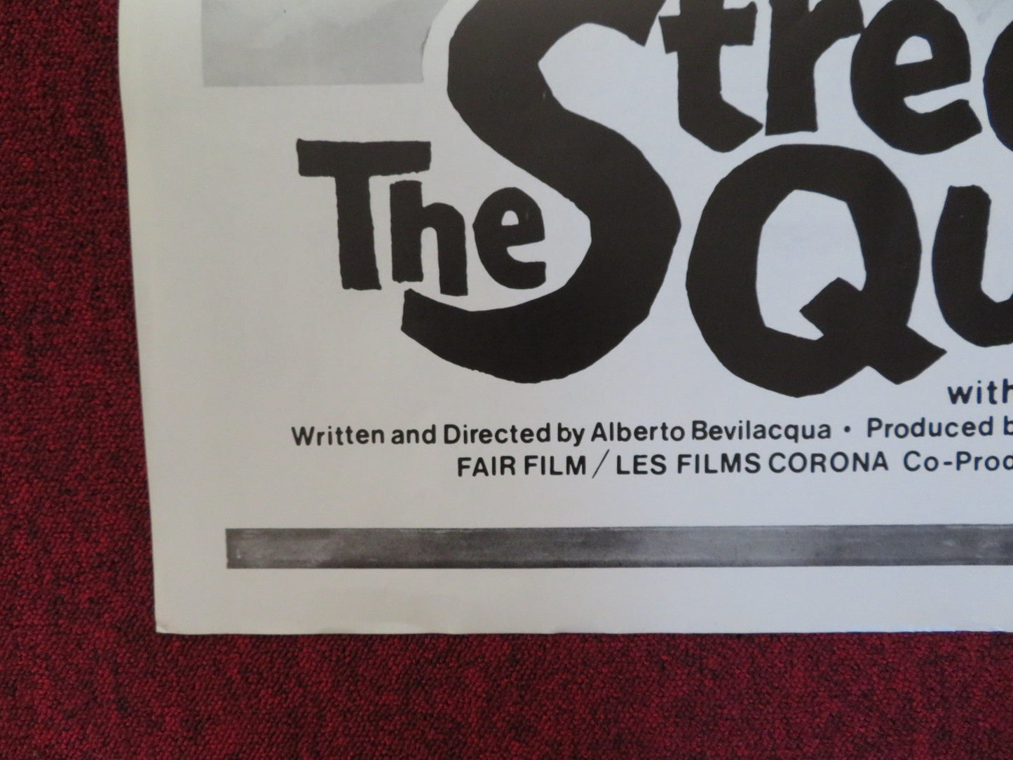 THE STREET QUEEN FOLDED US ONE SHEET POSTER ROMY SCHNEIDER UGO TOGNAZZI R1975 Rendezvous Cinema Movie posters