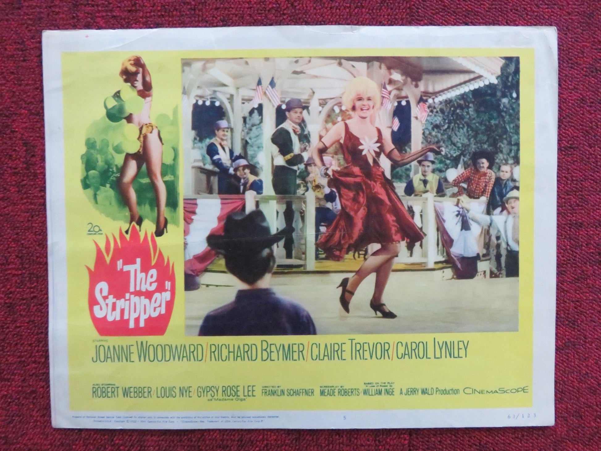THE STRIPPER US LOBBY CARD FULL SET JOANNE WOODWARD RICHARD BEYMER 1963 Rendezvous Cinema Movie posters