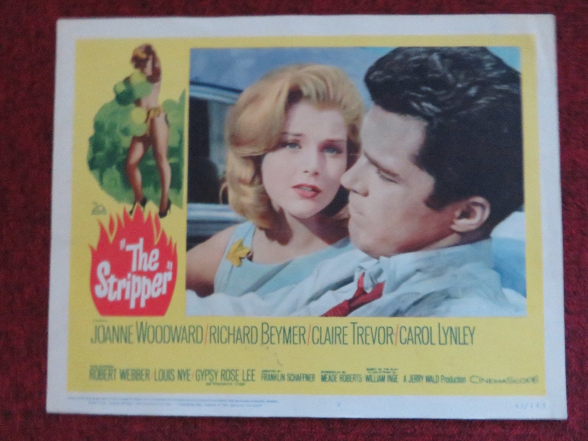 THE STRIPPER US LOBBY CARD FULL SET JOANNE WOODWARD RICHARD BEYMER 1963 Rendezvous Cinema Movie posters