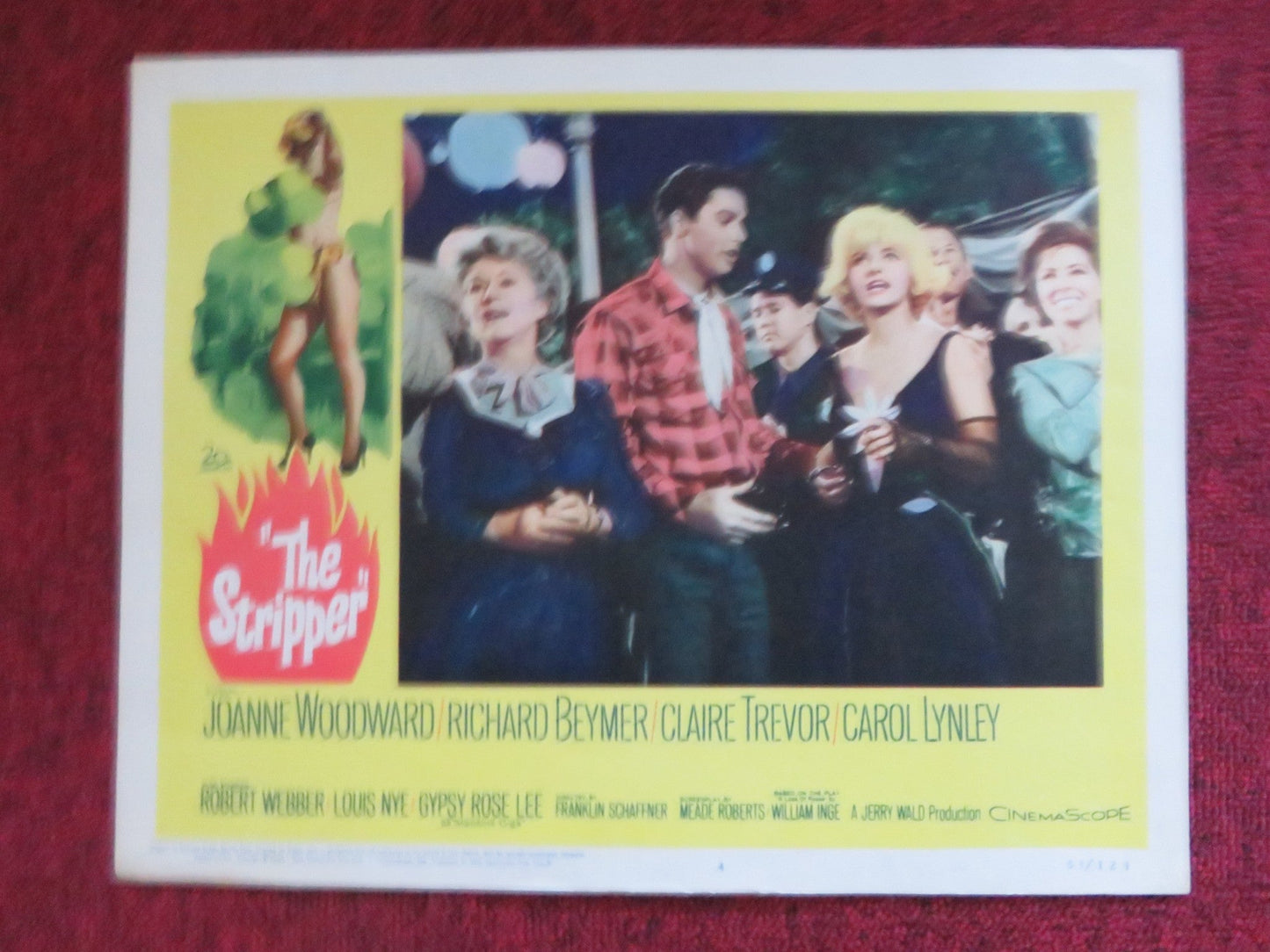 THE STRIPPER US LOBBY CARD FULL SET JOANNE WOODWARD RICHARD BEYMER 1963 Rendezvous Cinema Movie posters