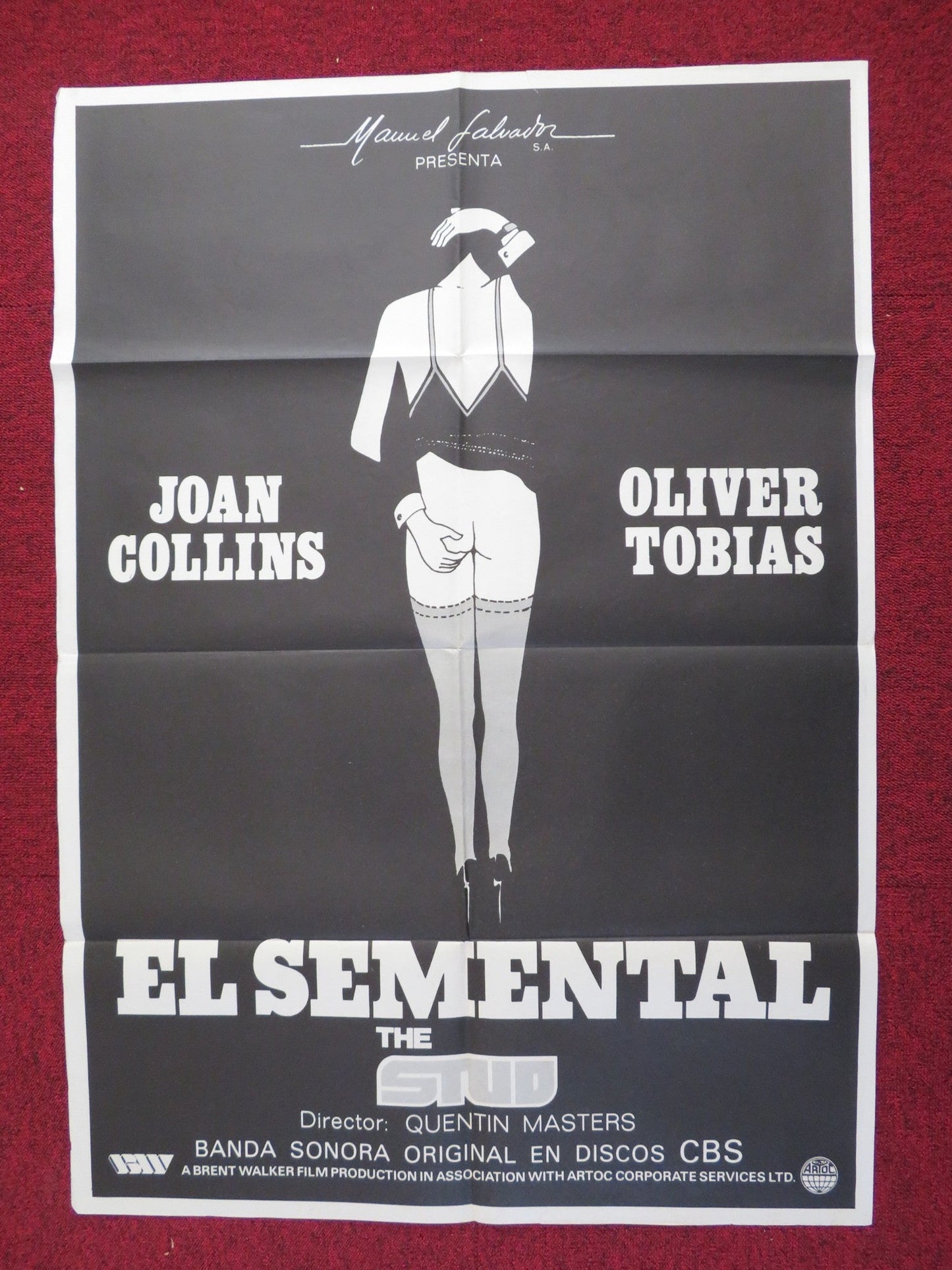 THE STUD FOLDED SPANISH POSTER JOAN COLLINS OLIVER TOBIAS 1978 Rendezvous Cinema Movie posters