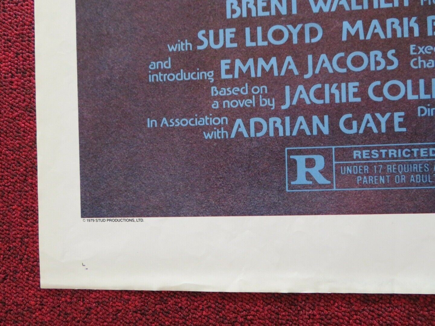 THE STUD FOLDED US ONE SHEET POSTER JOAN COLLINS OLIVER TOBIAS 1979 - Rendezvous Cinema