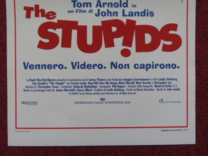 THE STUPIDS ITALIAN LOCANDINA POSTER JOHN LANDIS TOM ARNOLD 1996 Rendezvous Cinema Movie posters