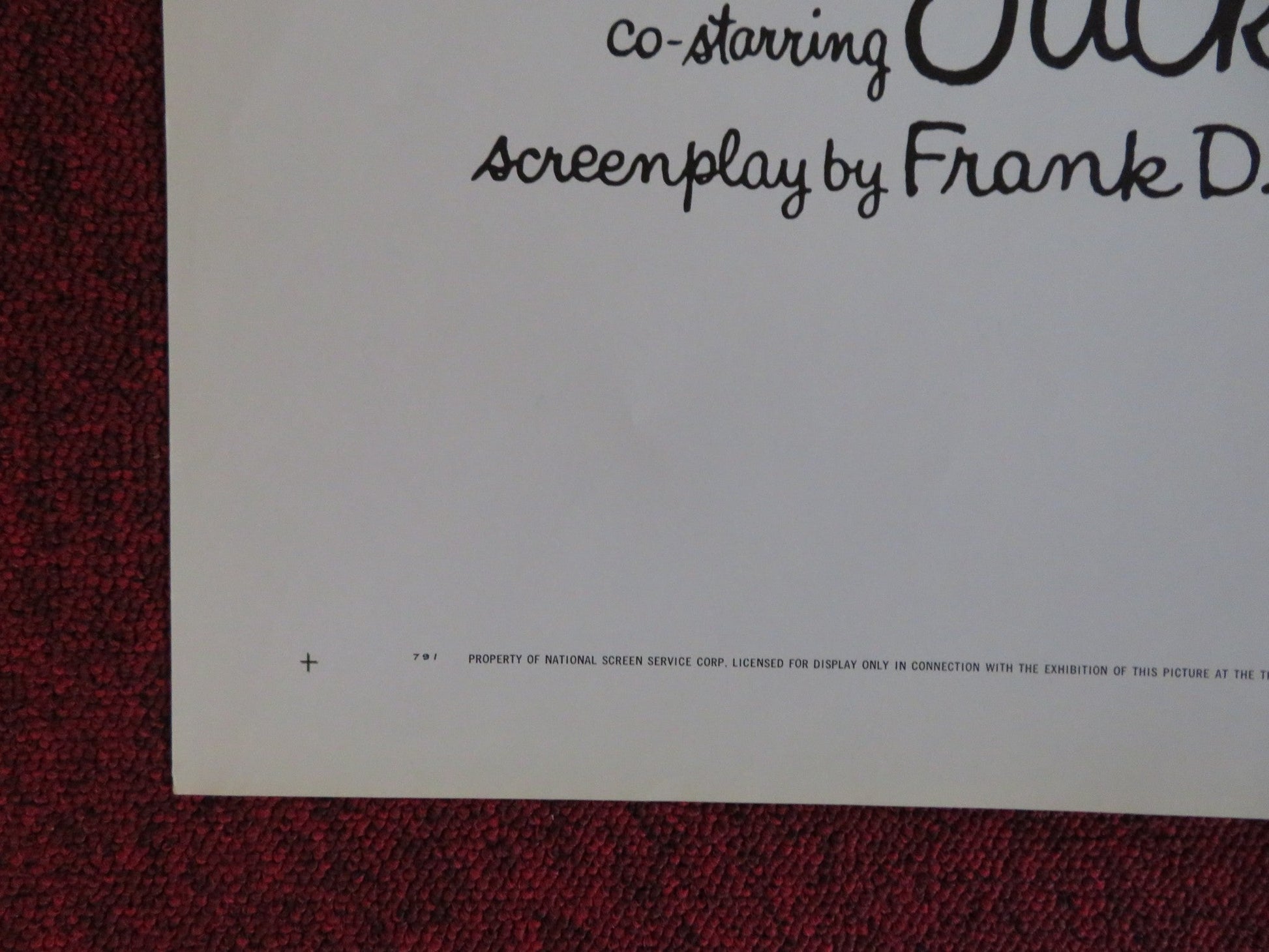 THE SUBJECT WAS ROSES FOLDED US ONE SHEET POSTER PATRICIA NEAL MARTIN SHEEN 1968 Rendezvous Cinema Movie posters