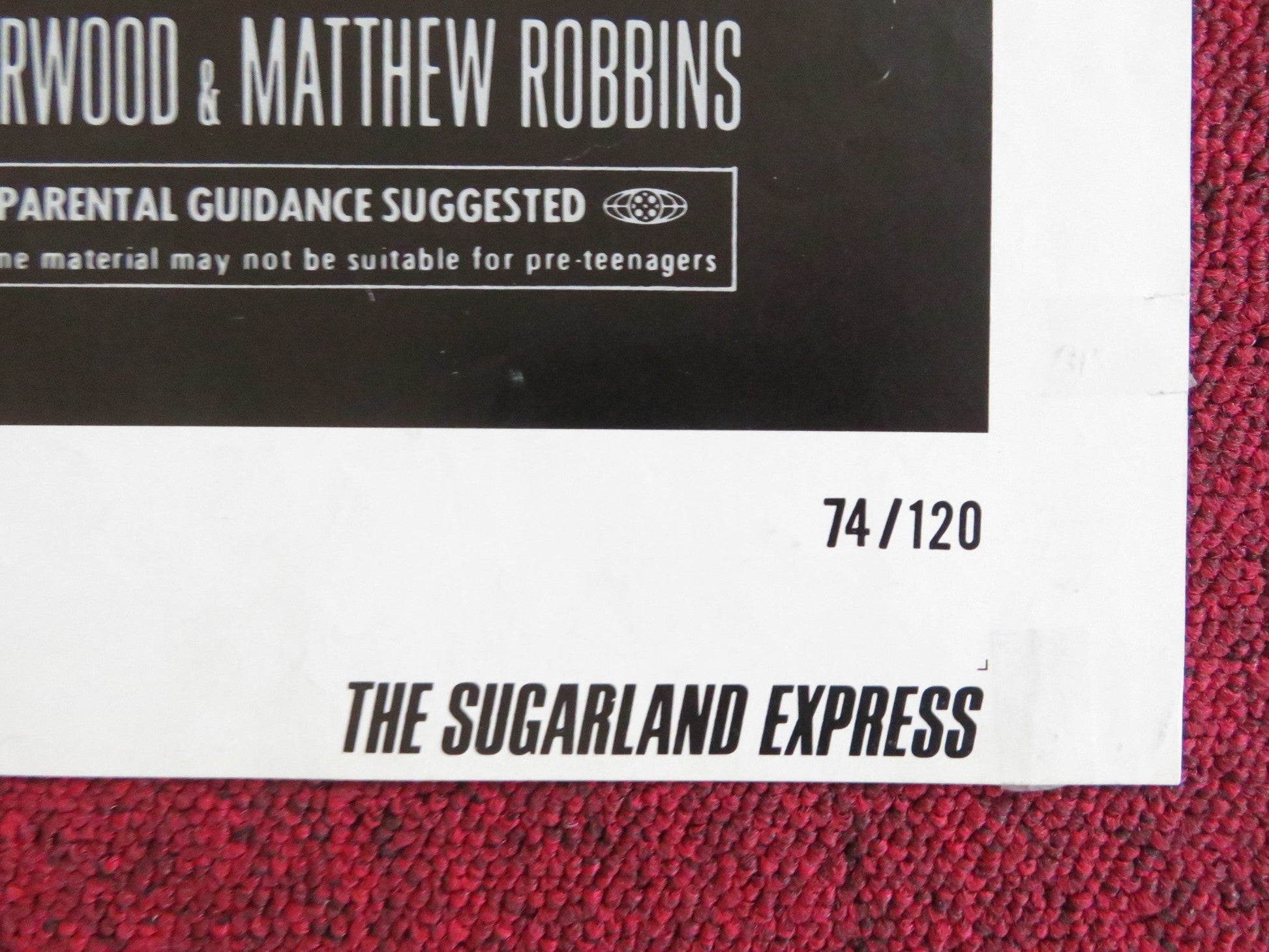 THE SUGARLAND EXPRESS FOLDED US ONE SHEET POSTER SPIELBERG GOLDIE HAWN 1974 Rendezvous Cinema Movie posters
