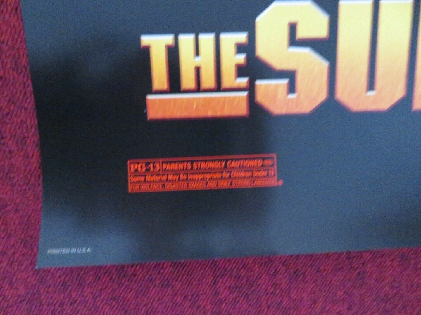 THE SUM OF ALL FEARS US ONE SHEET ROLLED POSTER MORGAN FREEMAN BEN AFFLECK 2002 Movie posters