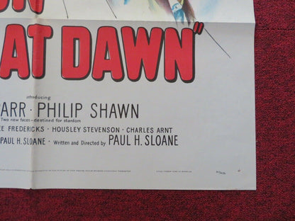 THE SUN SETS AT DAWN FOLDED US ONE SHEET POSTER SALLY PARR PHILIP SHAWN 1950 Movie posters