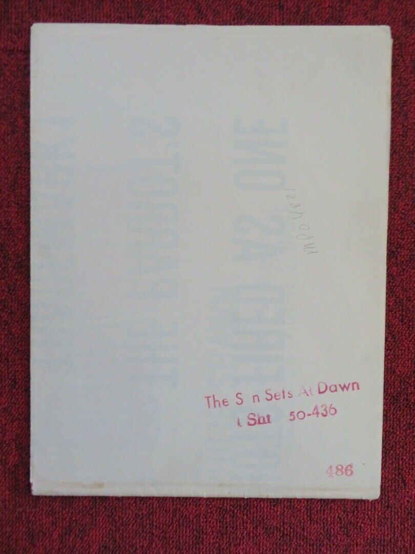 THE SUN SETS AT DAWN FOLDED US ONE SHEET POSTER SALLY PARR PHILIP SHAWN 1950 Movie posters