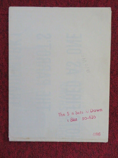 THE SUN SETS AT DAWN FOLDED US ONE SHEET POSTER SALLY PARR PHILIP SHAWN 1950 Movie posters