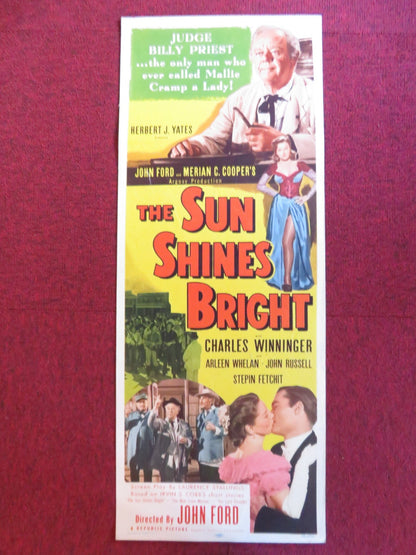 THE SUN SHINES BRIGHT US INSERT (14"x 36") POSTER CHARLES WINNINGER 1953 Rendezvous Cinema Movie posters