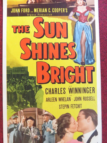 THE SUN SHINES BRIGHT US INSERT (14"x 36") POSTER CHARLES WINNINGER 1953 Rendezvous Cinema Movie posters