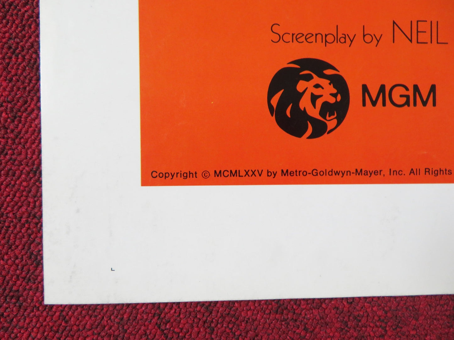 THE SUNSHINE BOYS - STYLE C FOLDED US ONE SHEET POSTER WALTER MATTHAU 1975 Rendezvous Cinema Movie posters