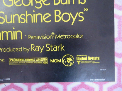 THE SUNSHINE BOYS US ONE SHEET POSTER WALTER MATTHAU GEORGE BURNS 1975 Movie posters