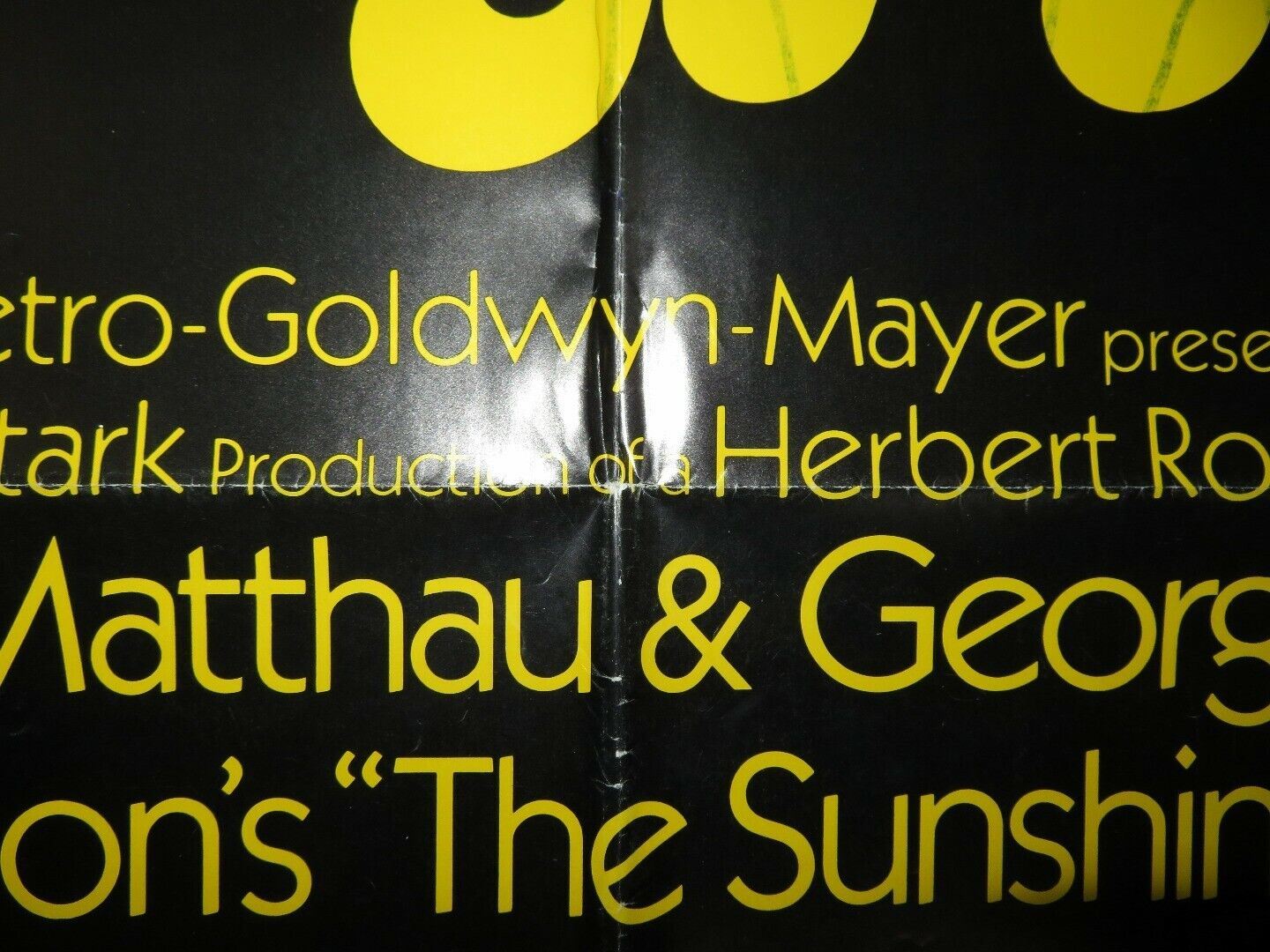 THE SUNSHINE BOYS US ONE SHEET POSTER WALTER MATTHAU GEORGE BURNS 1975 Movie posters