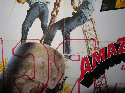 THE SUPER COPS FOLDED US ONE SHEET POSTER RON LEIBMAN DAVID SELBY 1974 Movie posters