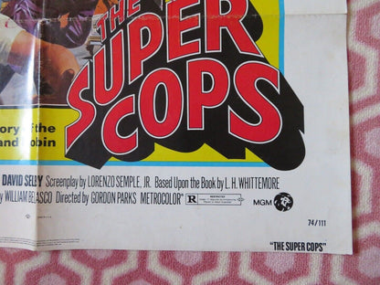 THE SUPER COPS FOLDED US ONE SHEET POSTER RON LEIBMAN DAVID SELBY 1974 Movie posters