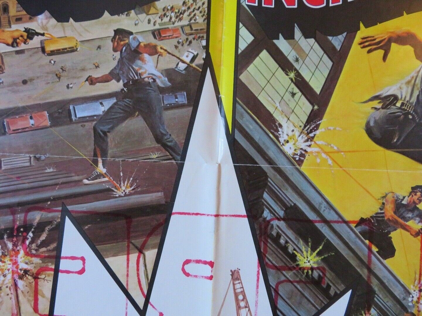 THE SUPER COPS FOLDED US ONE SHEET POSTER RON LEIBMAN DAVID SELBY 1974 Movie posters