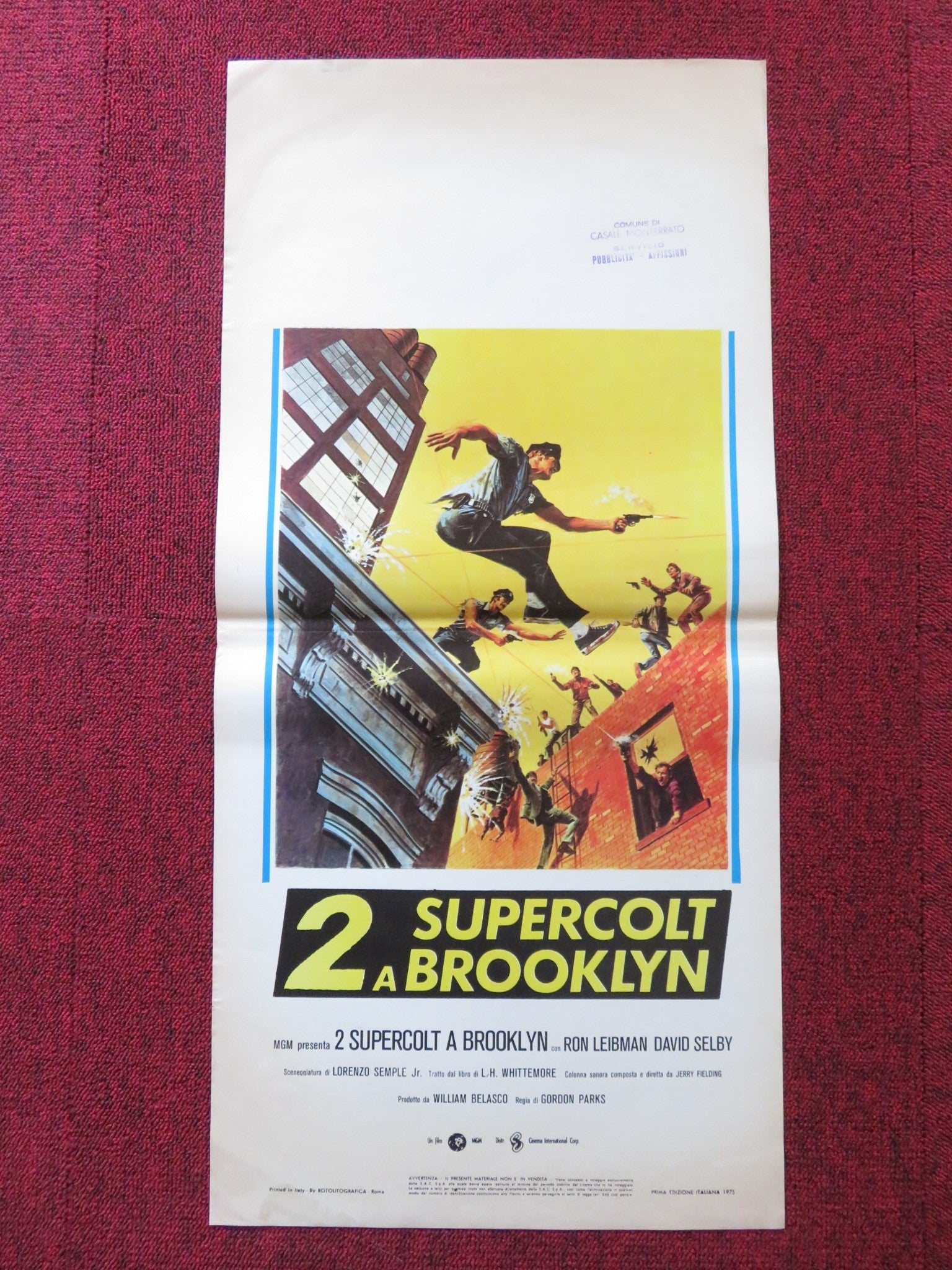 THE SUPER COPS ITALIAN LOCANDINA POSTER RON LEIBMAN DAVID SELBY 1974 Rendezvous Cinema Movie posters