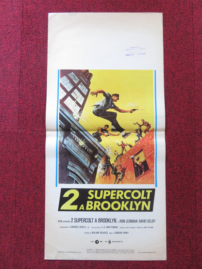 THE SUPER COPS ITALIAN LOCANDINA POSTER RON LEIBMAN DAVID SELBY 1974 Rendezvous Cinema Movie posters
