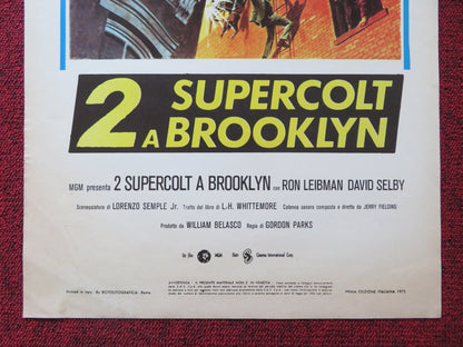 THE SUPER COPS ITALIAN LOCANDINA POSTER RON LEIBMAN DAVID SELBY 1974 Rendezvous Cinema Movie posters