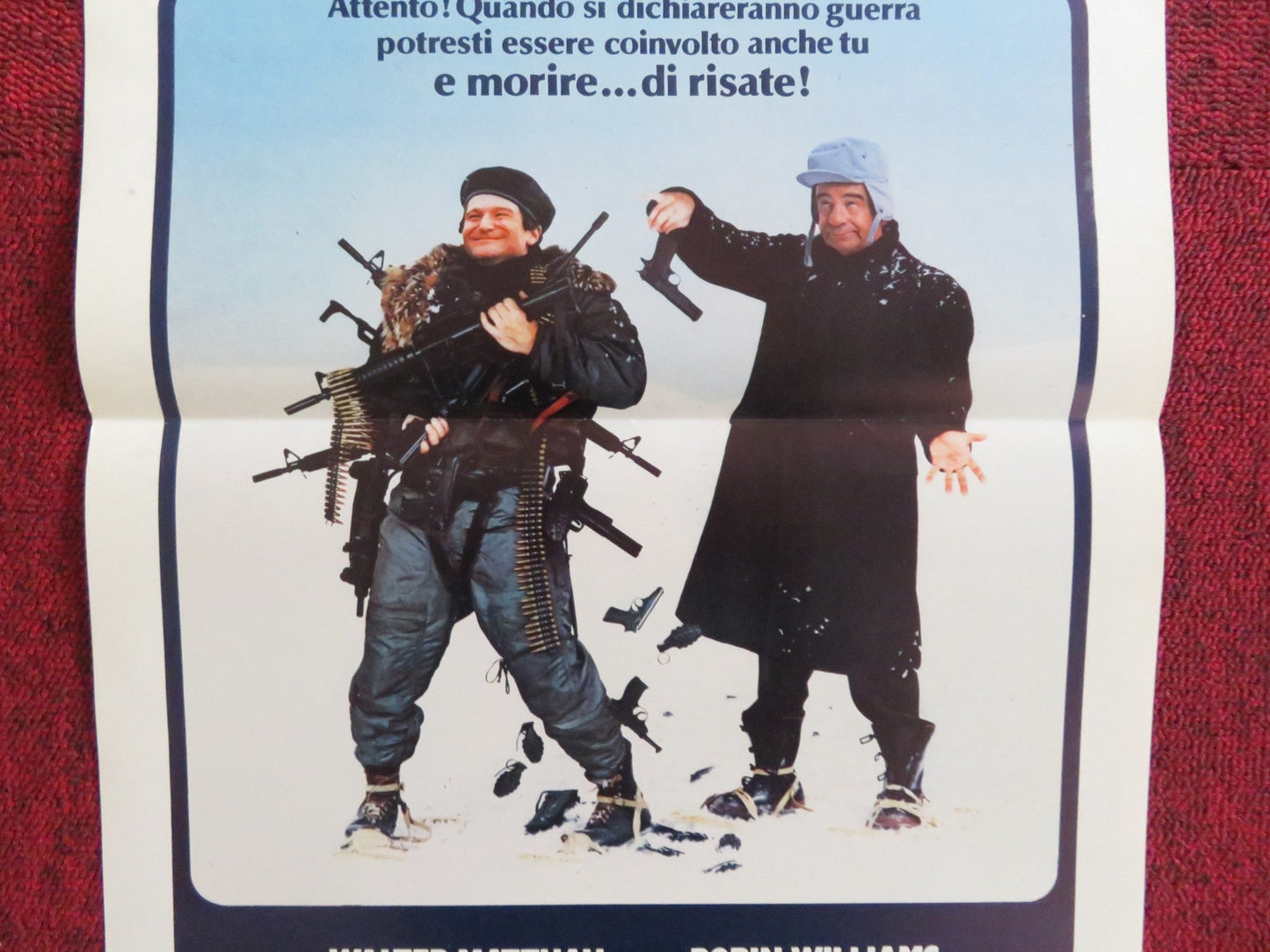 THE SURVIVORS ITALIAN LOCANDINA POSTER WALTER MATTHAU ROBIN WILLIAMS 1983 Rendezvous Cinema Movie posters