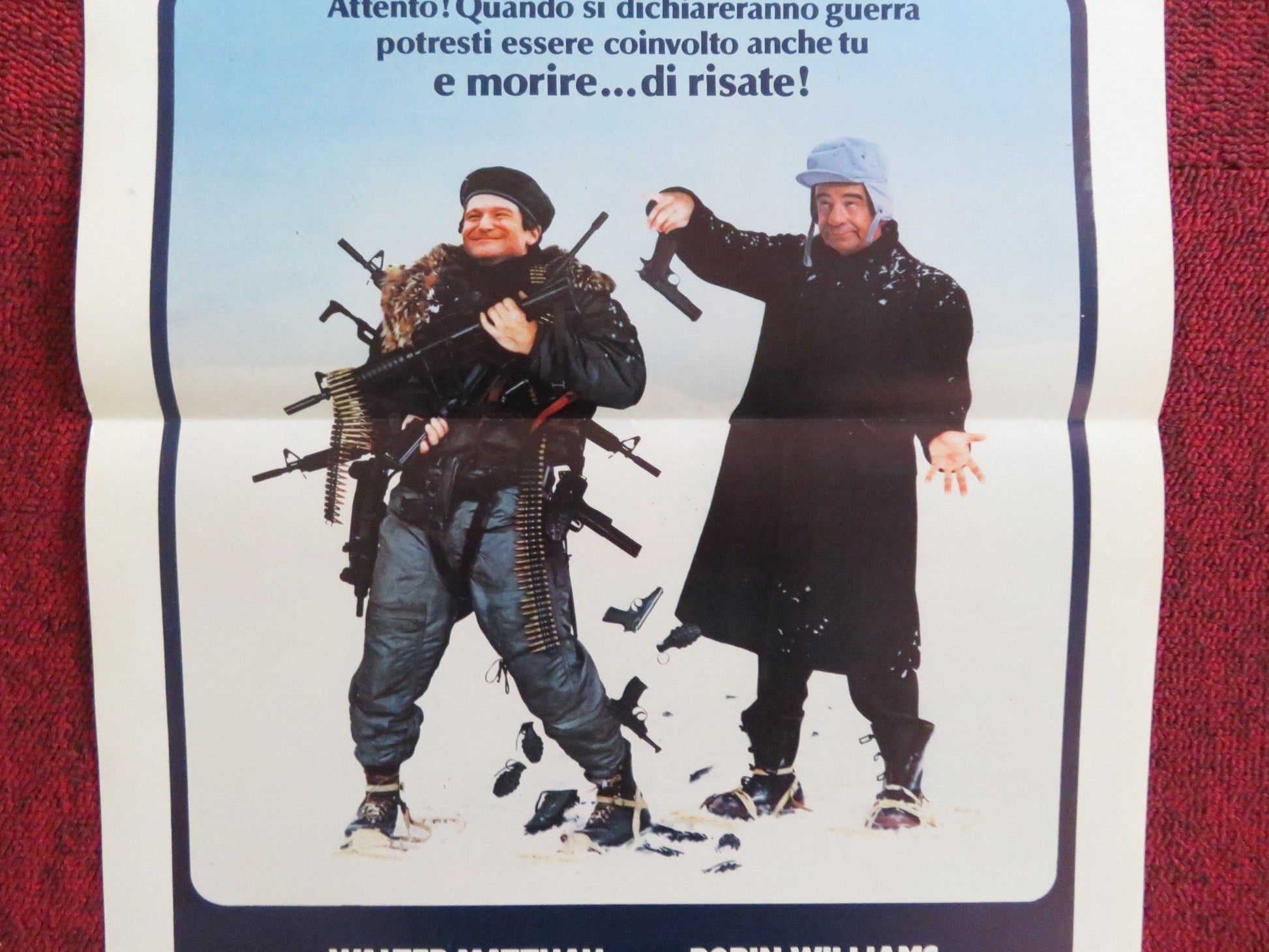 THE SURVIVORS ITALIAN LOCANDINA POSTER WALTER MATTHAU ROBIN WILLIAMS 1983 Rendezvous Cinema Movie posters