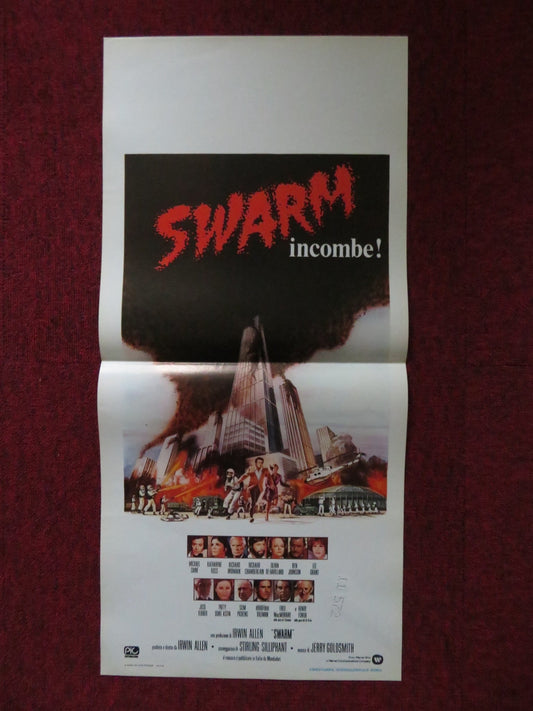 THE SWARM ITALIAN LOCANDINA POSTER MICHAEL CAINE HENRY FONDA 1978 Rendezvous Cinema Movie posters
