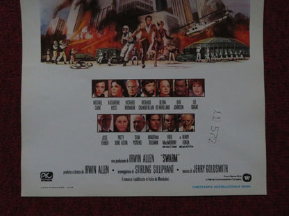 THE SWARM ITALIAN LOCANDINA POSTER MICHAEL CAINE HENRY FONDA 1978 Rendezvous Cinema Movie posters