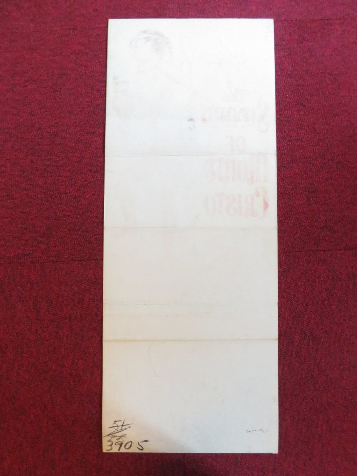 THE SWORD OF MONTE CRISTO US INSERT (14"x 36") POSTER GEORGE MONTGOMERY 1951 Rendezvous Cinema Movie posters