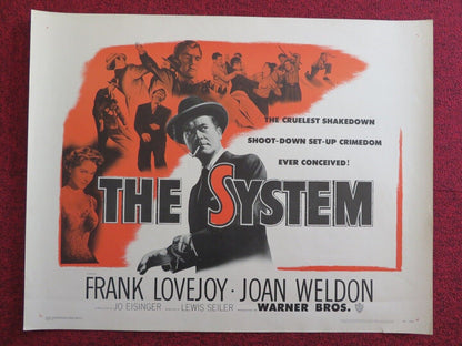 THE SYSTEM US HALF SHEET (22"x 28") POSTER FRANK LOVEJOY JOAN WELDON 1953 Movie posters