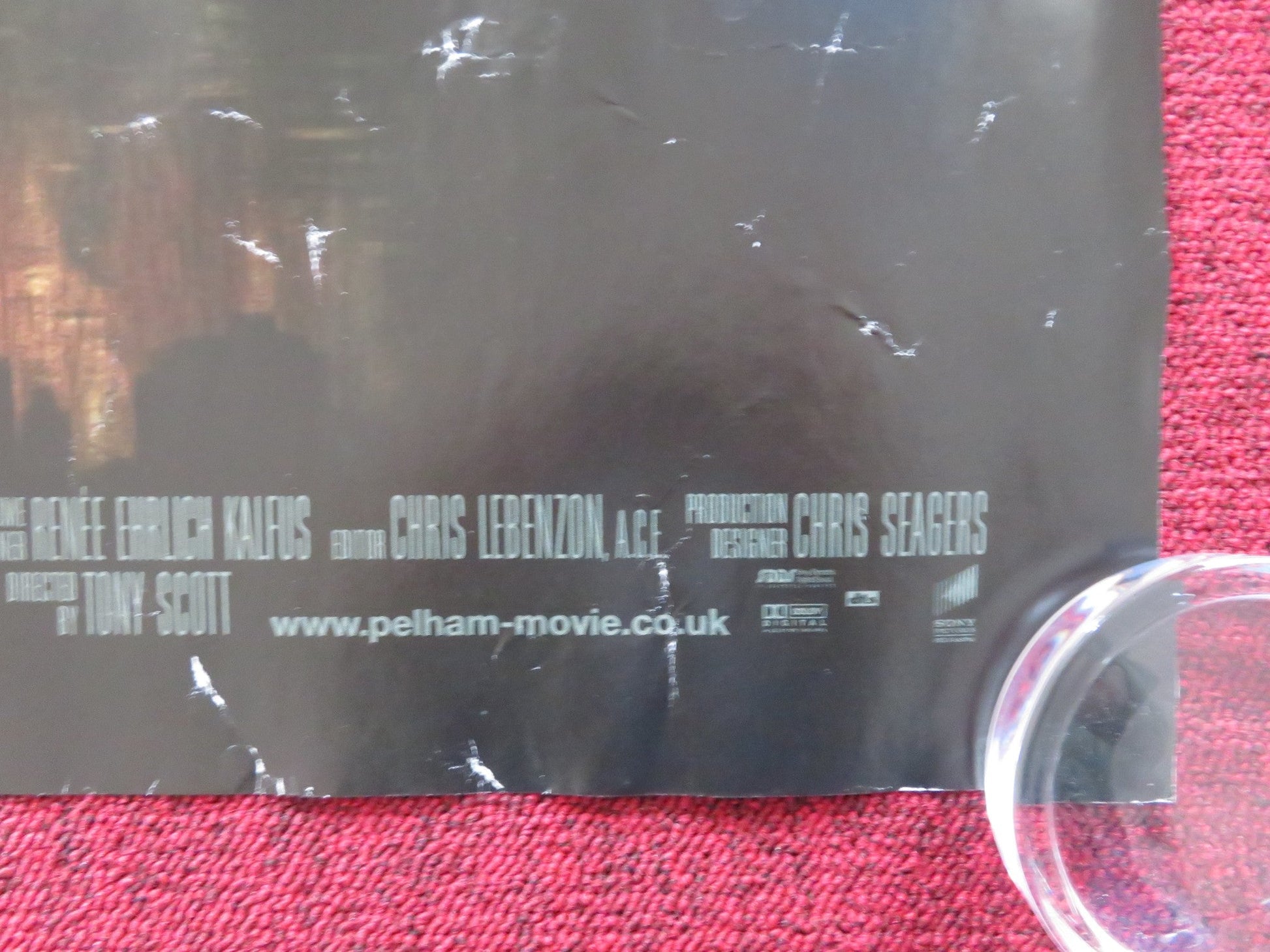 THE TAKING OF PELHAM 123 UK QUAD (30"x 40") ROLLED POSTER DENZEL WASHINGTON 2009 Rendezvous Cinema Movie posters