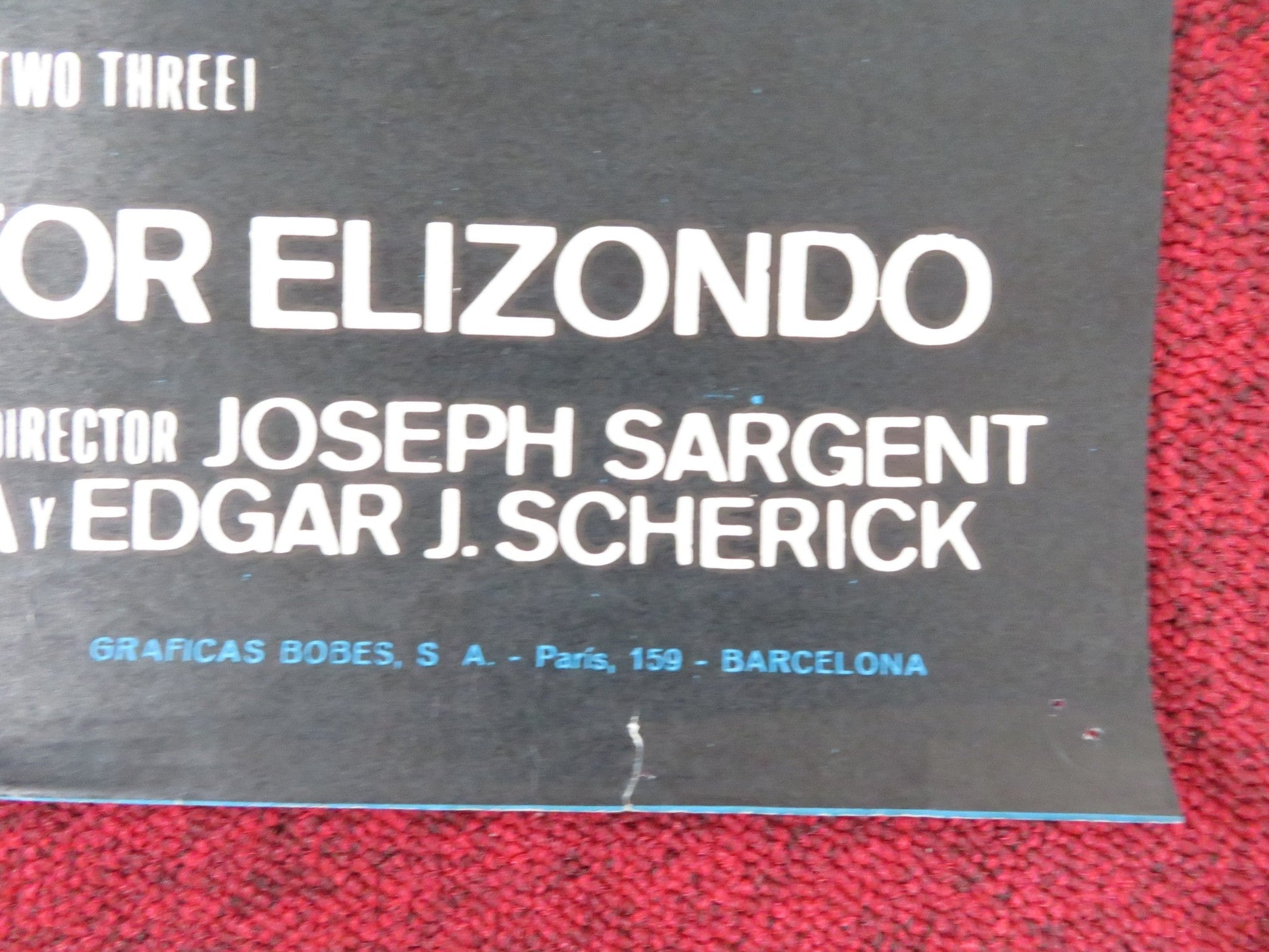 THE TAKING OF PELHAM ONE TWO THREE SPANISH POSTER WALTER MATTHAU R. SHAW 1974 Rendezvous Cinema Movie posters