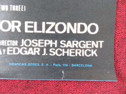 THE TAKING OF PELHAM ONE TWO THREE SPANISH POSTER WALTER MATTHAU R. SHAW 1974 Rendezvous Cinema Movie posters